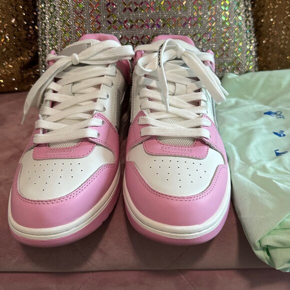 Off-White Pink/White/Grey Women's Sneakers (SIZE 9 US) - Picture 3 of 5